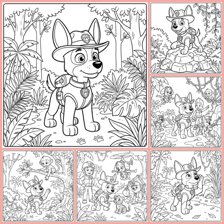 Gratis Kleurplaten Paw Patrol Tracker Om Te Printen PDF Voor Alle