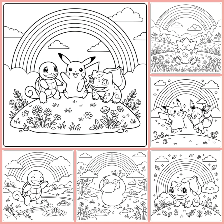 Gratis Kleurplaten Pokemon Regenboog Om Te Printen PDF