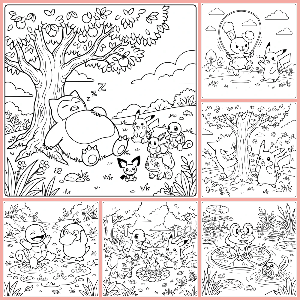 Gratis Kleurplaten Pokemon Schattig Om Te Printen PDF