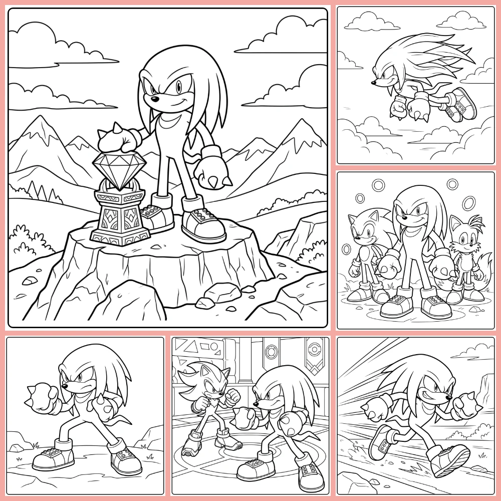 Gratis Knuckles Kleurplaten Om Te Printen PDF Voor Alle