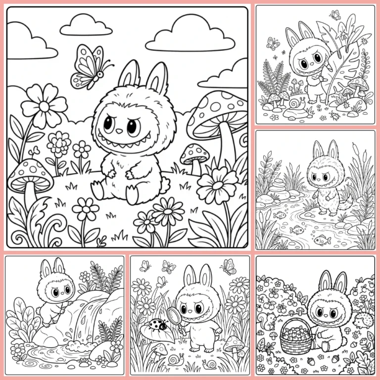 Gratis Labubu Kleurplaten Cute Om Te Printen PDF