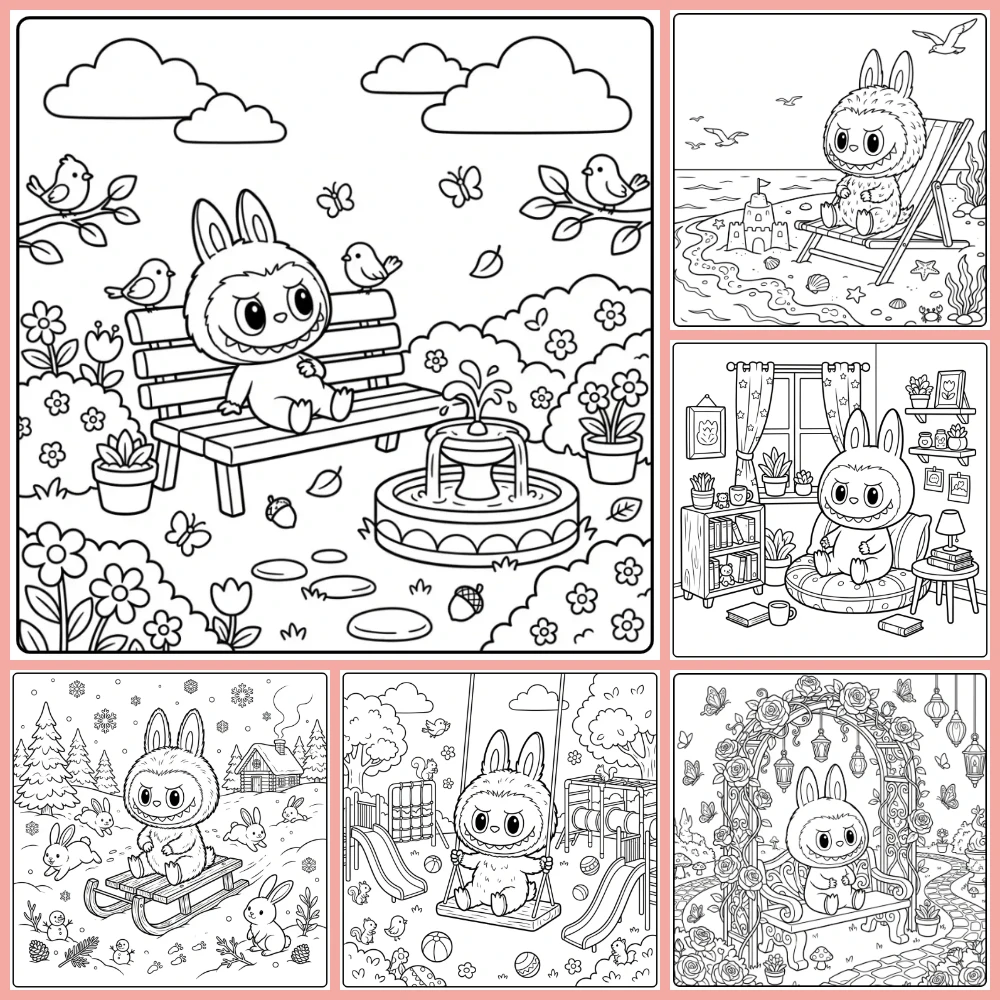 Gratis Labubu Kleurplaten Have A Seat Om Te Printen PDF