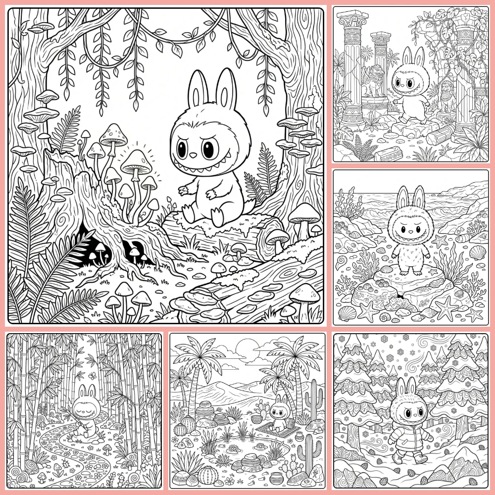 Gratis Labubu Kleurplaten Moeilijk Om Te Printen PDF