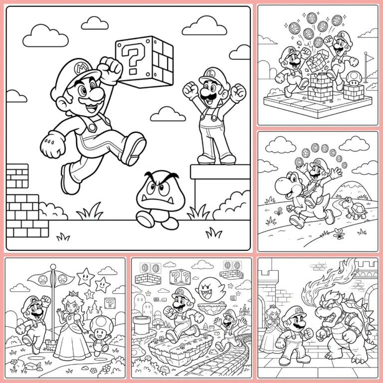 Gratis Mario Kleurplaten Om Te Printen PDF Voor Alle