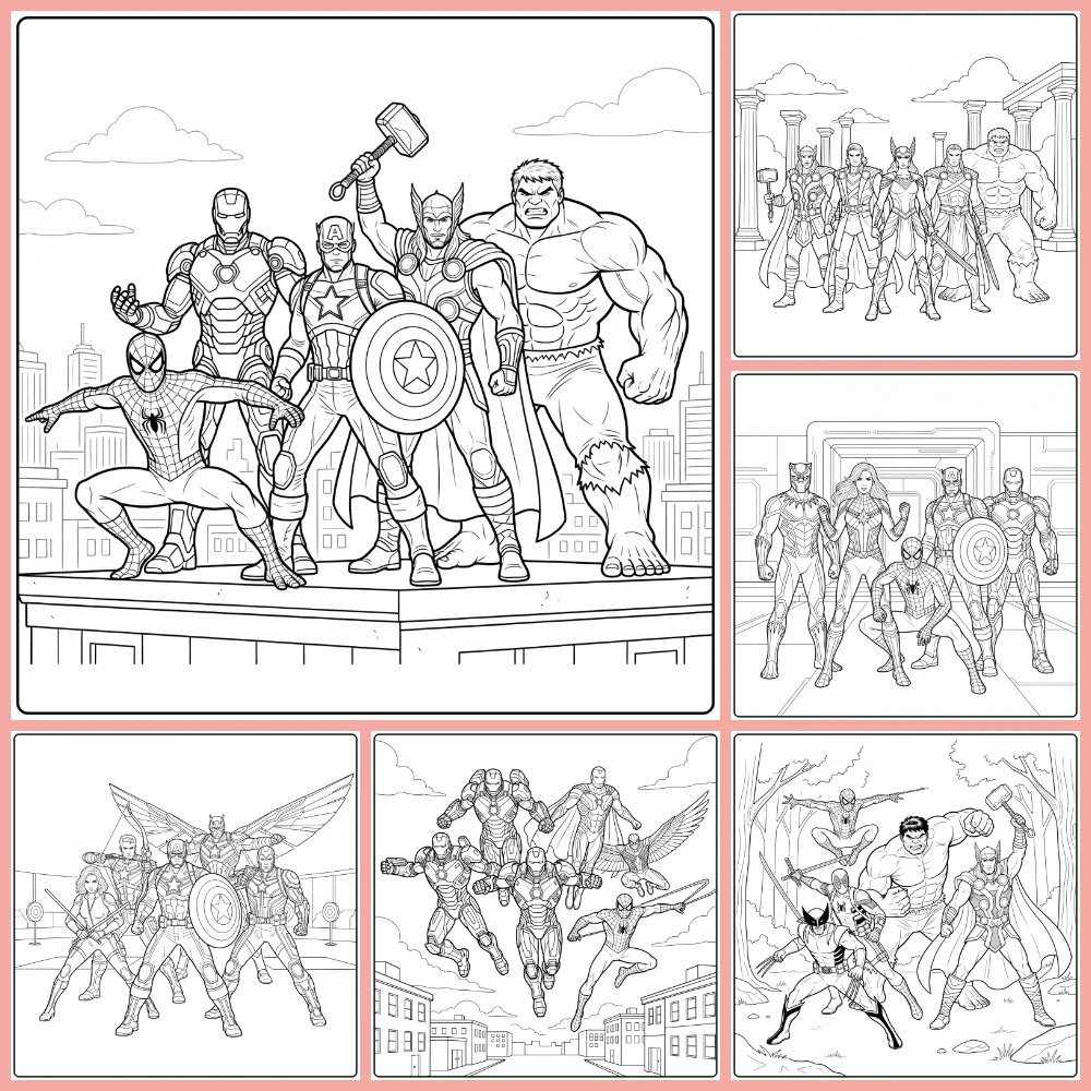 Gratis Marvel Kleurplaten Om Te Printen PDF Voor Alle