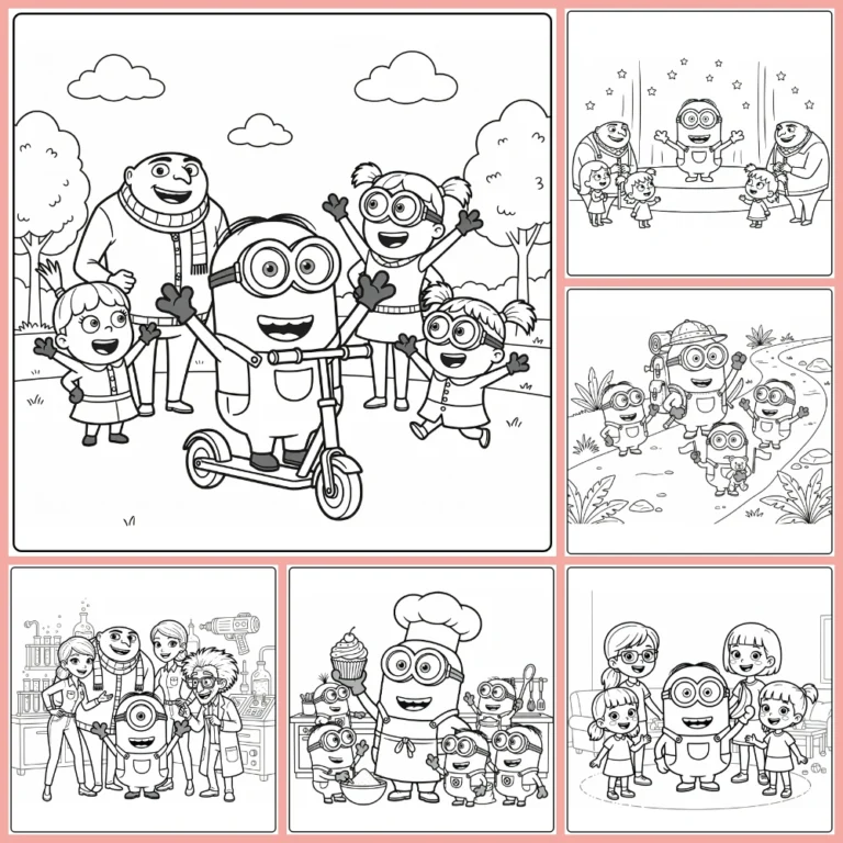 Gratis Minion Kleurplaten Om Te Printen PDF
