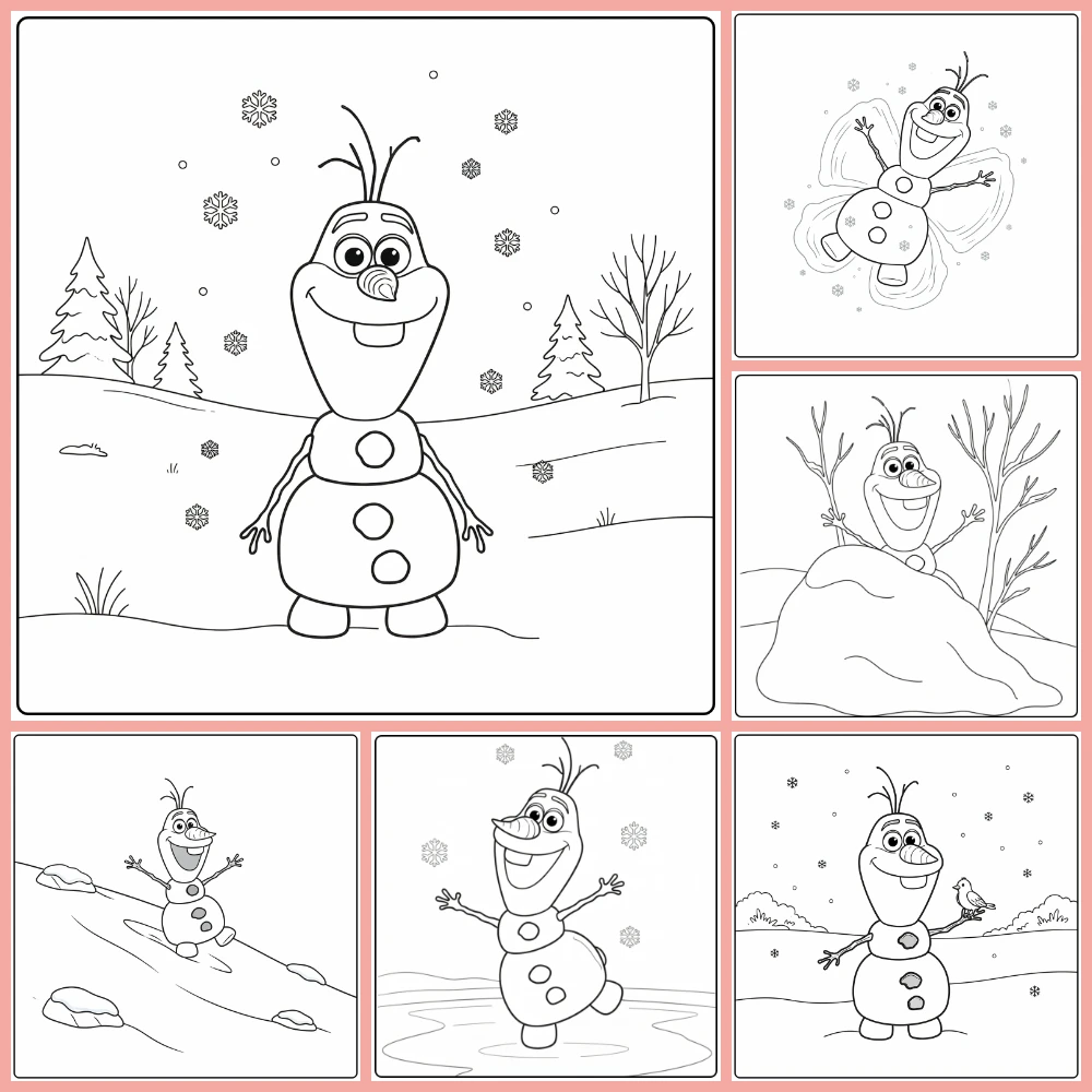 Gratis Olaf Kleurplaten Om Te Printen PDF