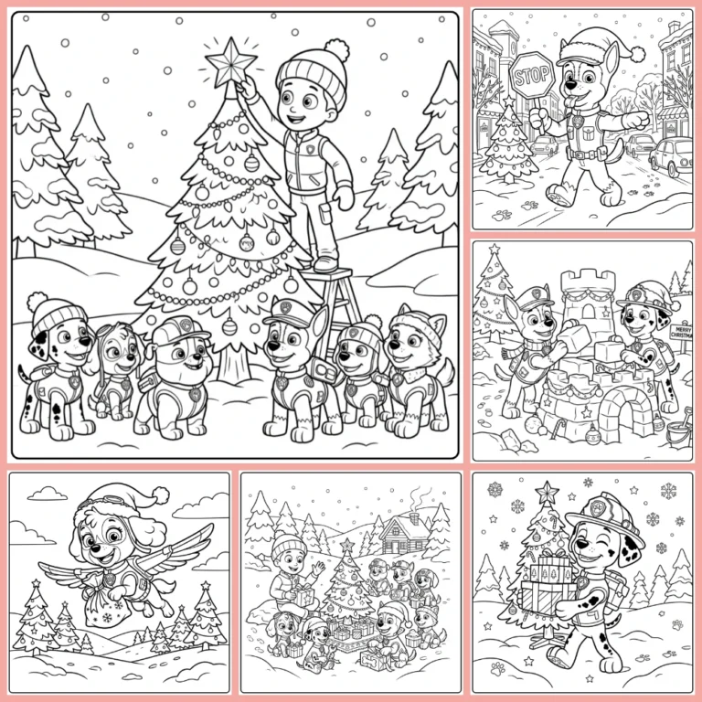 Gratis Paw Patrol Kerst Kleurplaten Om Te Printen PDF