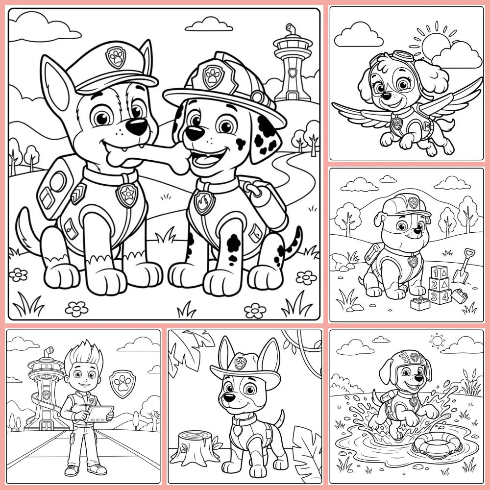Gratis Paw Patrol Kleurplaten Makkelijk Om Te Printen PDF