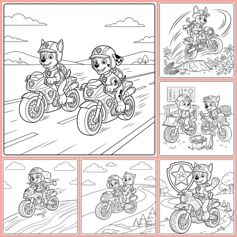 Gratis Paw Patrol Moto Pups Kleurplaten Om Te Printen PDF