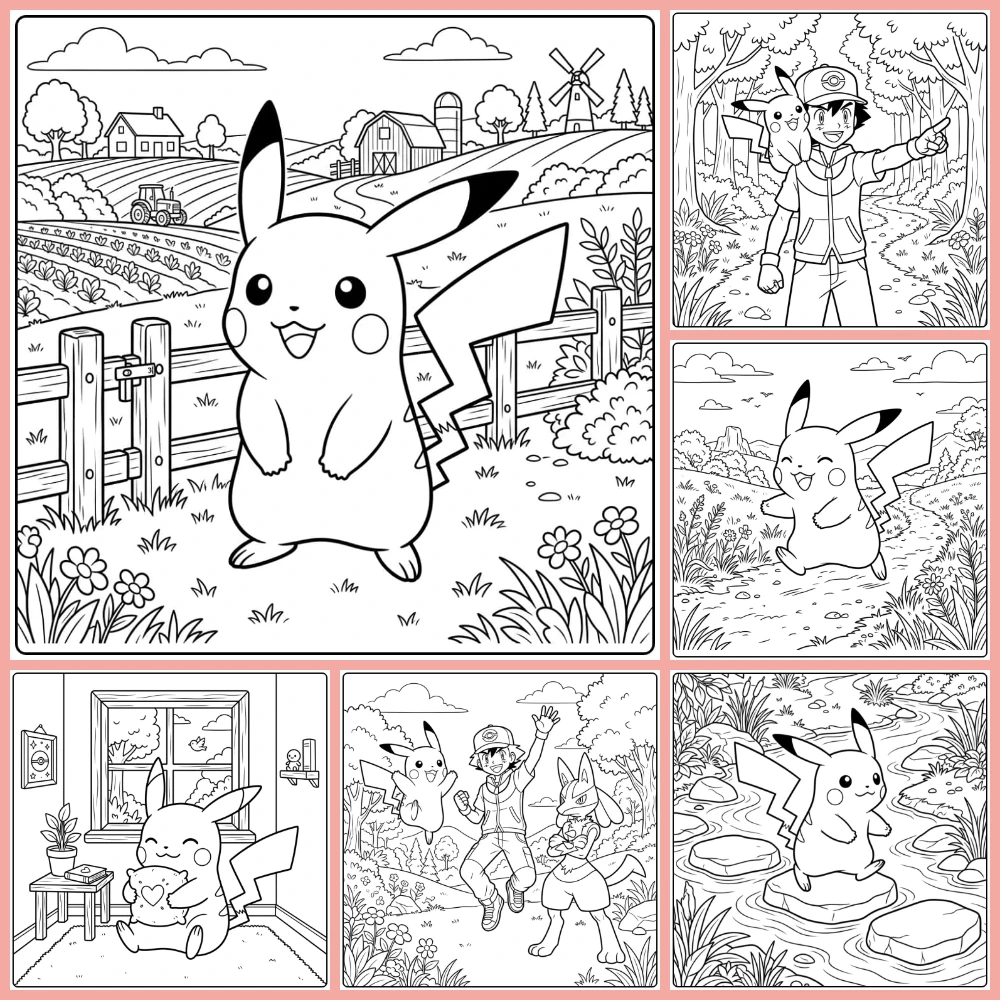 Gratis Pikachu Kleurplaten Om Te Printen PDF Voor Alle