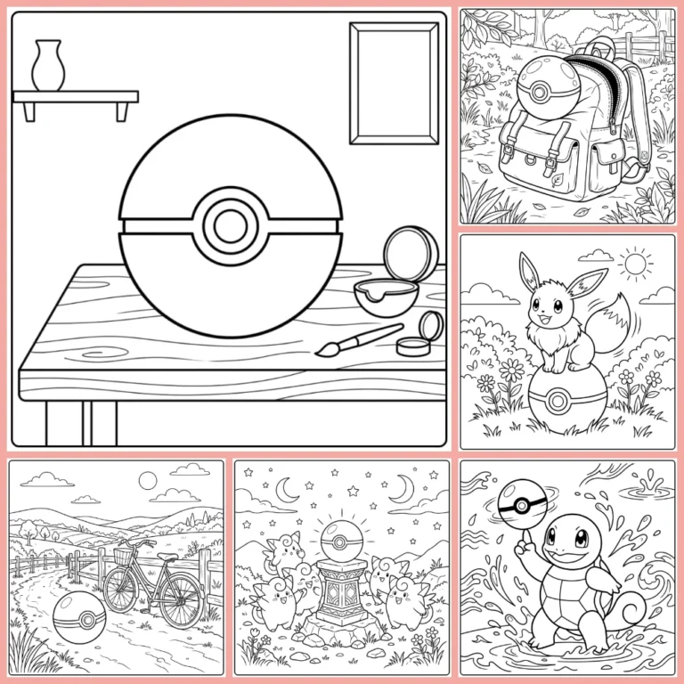 Gratis Pokemon Bal Kleurplaten Om Te Printen PDF Voor Alle