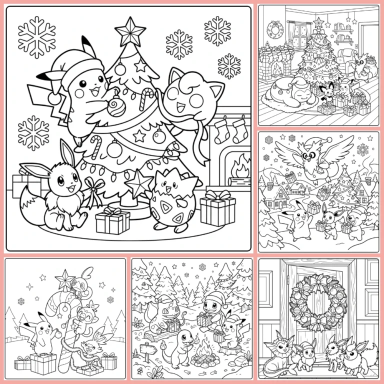 Gratis Pokemon Kerst Kleurplaten Om Te Printen PDF