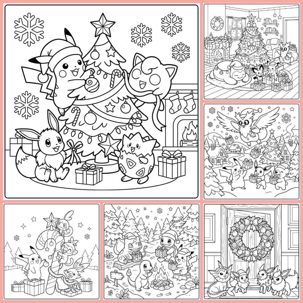 Gratis Pokemon Kerst Kleurplaten Om Te Printen PDF