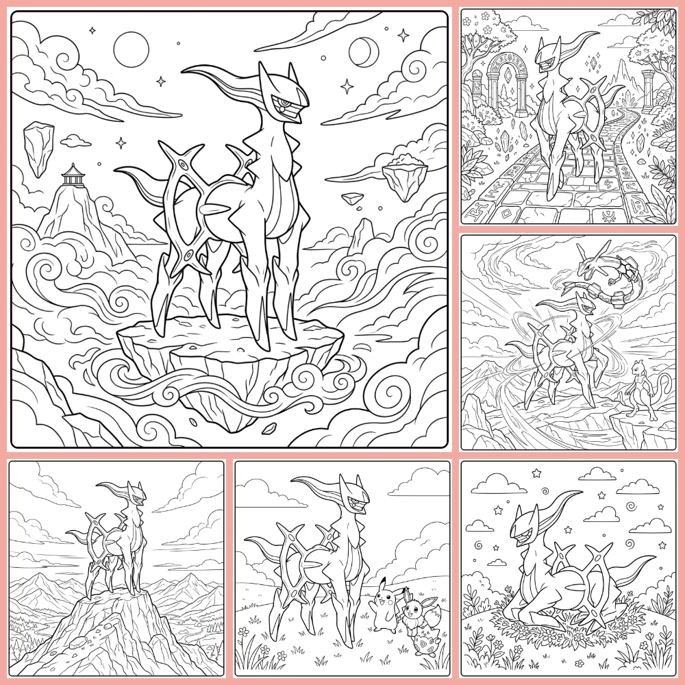 Gratis Pokemon Kleurplaten Arceus Om Te Printen PDF Voor Alle