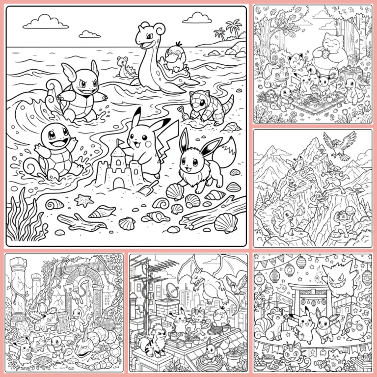 Gratis Pokemon Kleurplaten Om Te Printen PDF Voor Alle