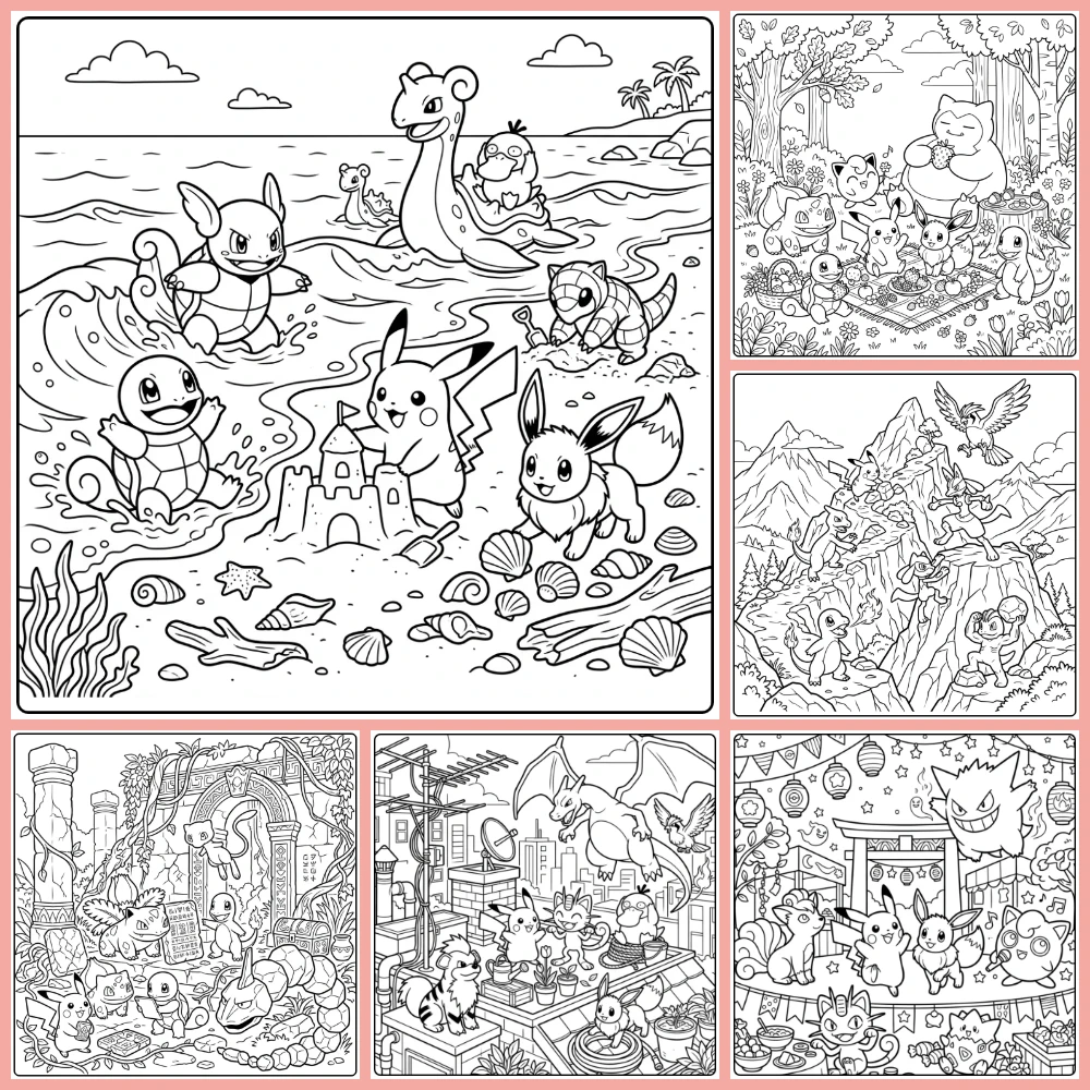 Gratis Pokemon Kleurplaten Om Te Printen PDF Voor Alle