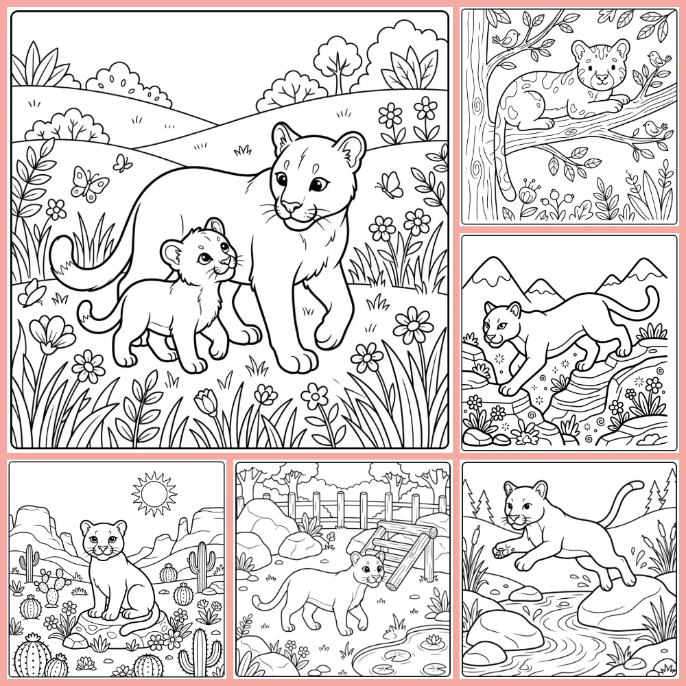 Gratis Puma Kleurplaten Om Te Printen PDF Voor Alle