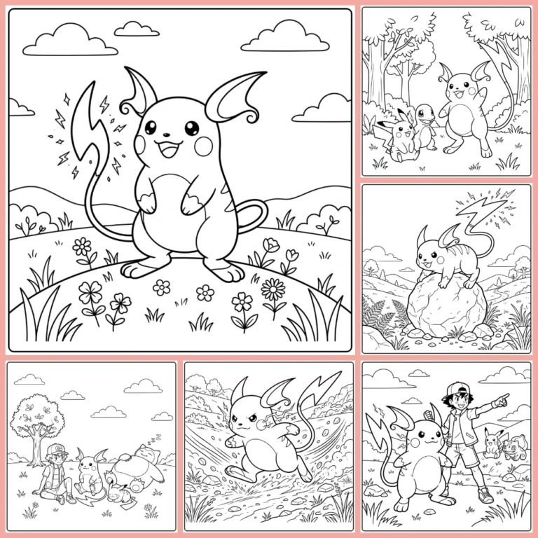 Gratis Raichu Kleurplaten Om Te Printen PDF