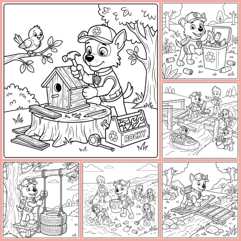 Gratis Rocky Paw Patrol Kleurplaten Om Te Printen PDF Voor Alle