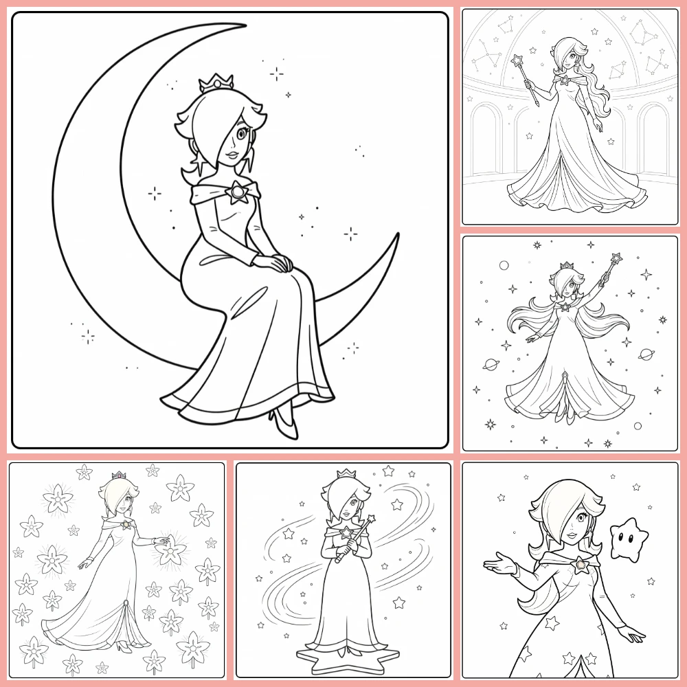 Gratis Rosalina Kleurplaten Om Te Printen PDF