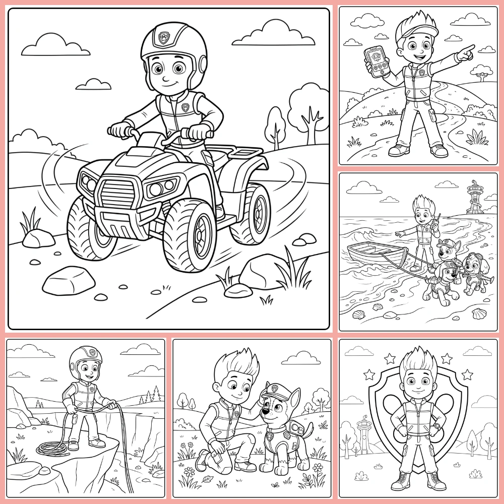 Gratis Ryder Paw Patrol Kleurplaten Om Te Printen PDF Voor Alle