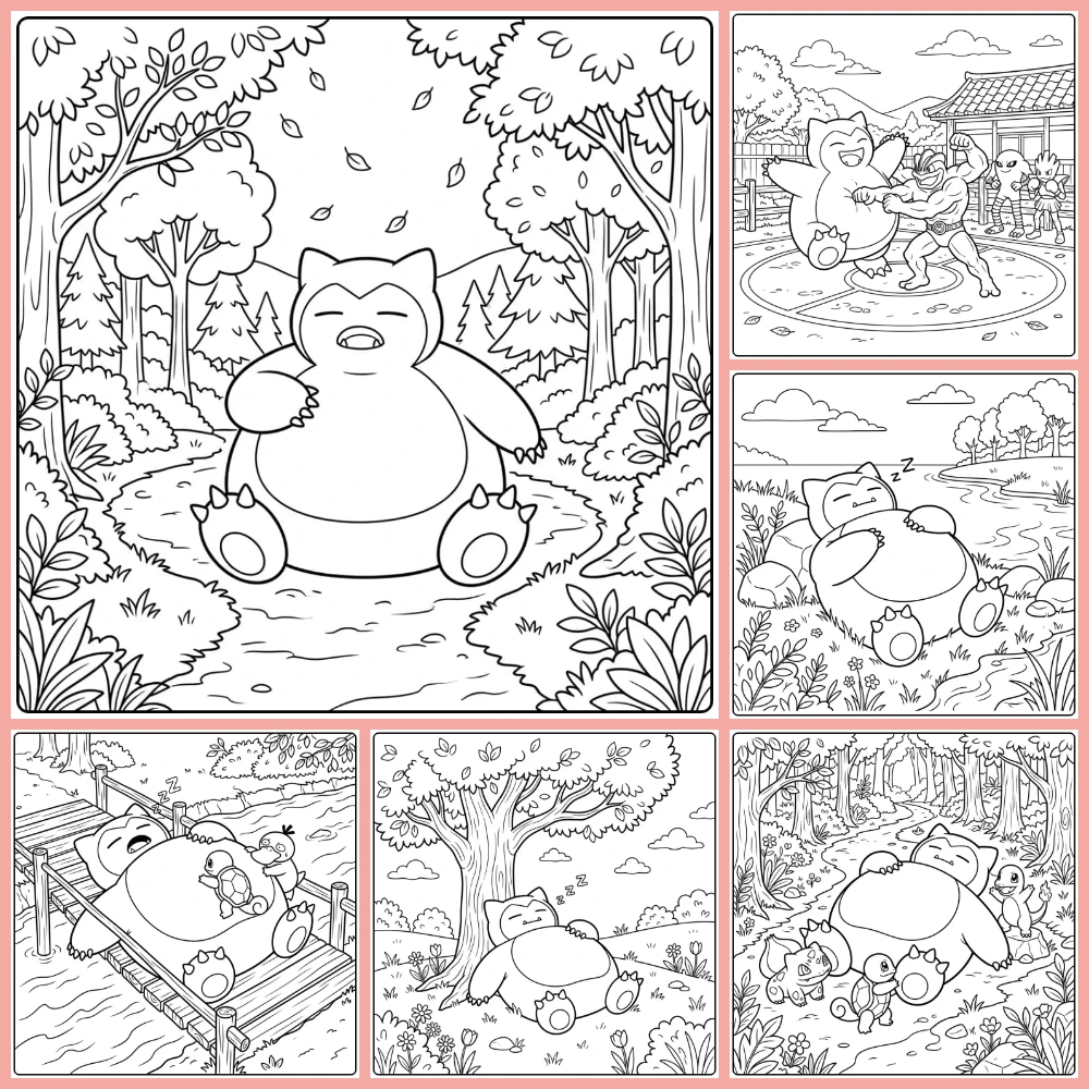 Gratis Snorlax Kleurplaten Om Te Printen PDF Voor Alle