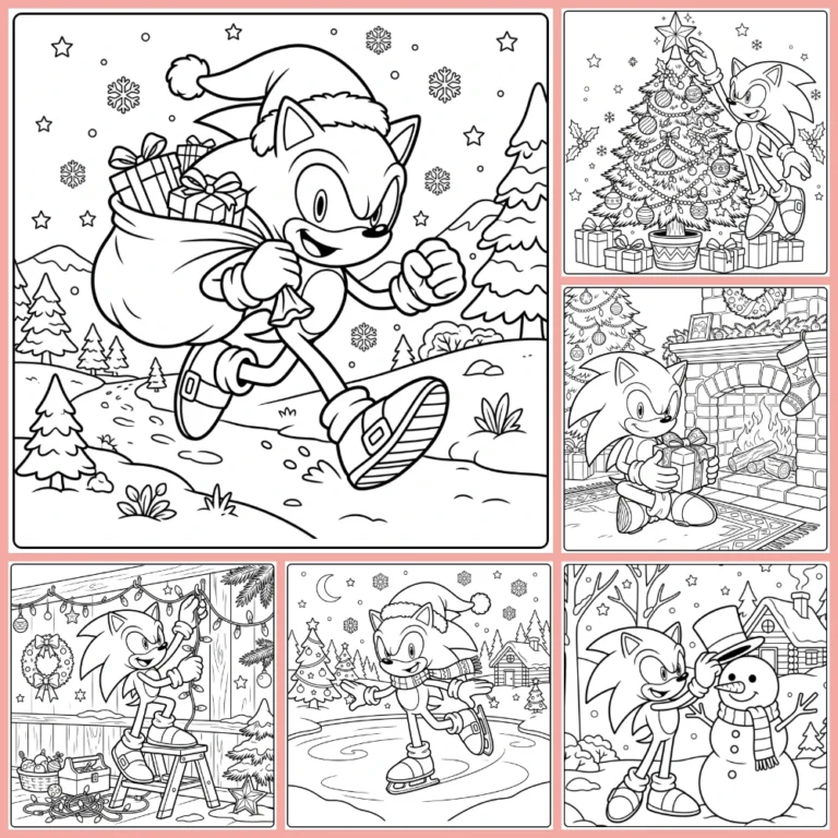 Gratis Sonic Kerst Kleurplaten Om Te Printen PDF Voor Alle