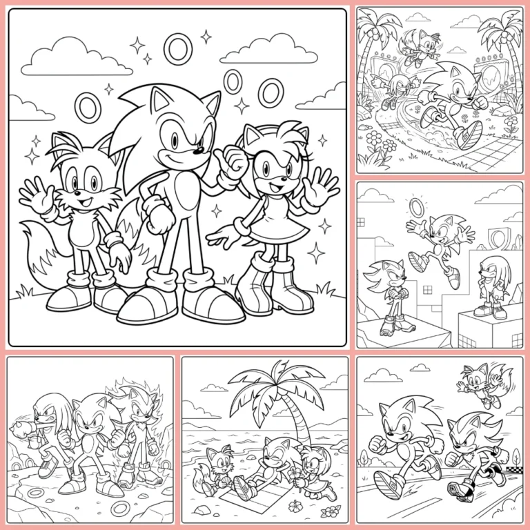Gratis Sonic Kleurplaten Om Te Printen PDF Voor Alle