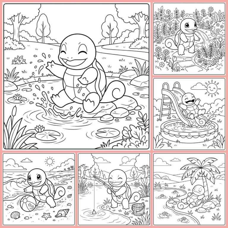Gratis Squirtle Kleurplaten Om Te Printen PDF