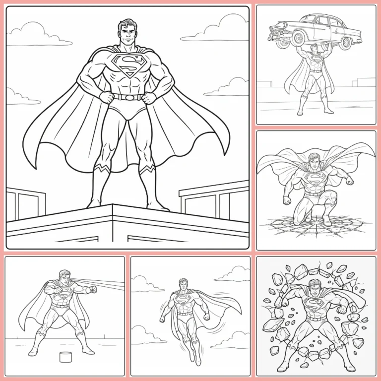Gratis Superman Kleurplaten Om Te Printen PDF