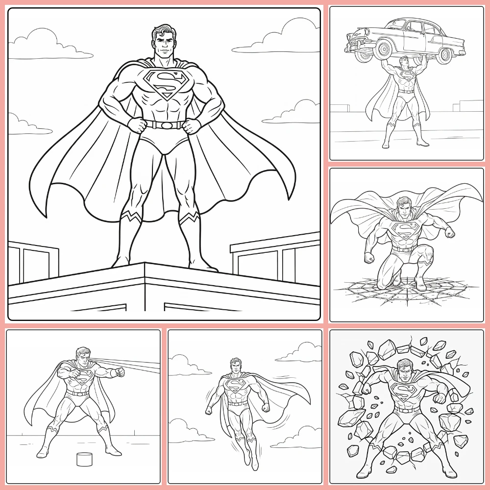 Gratis Superman Kleurplaten Om Te Printen PDF
