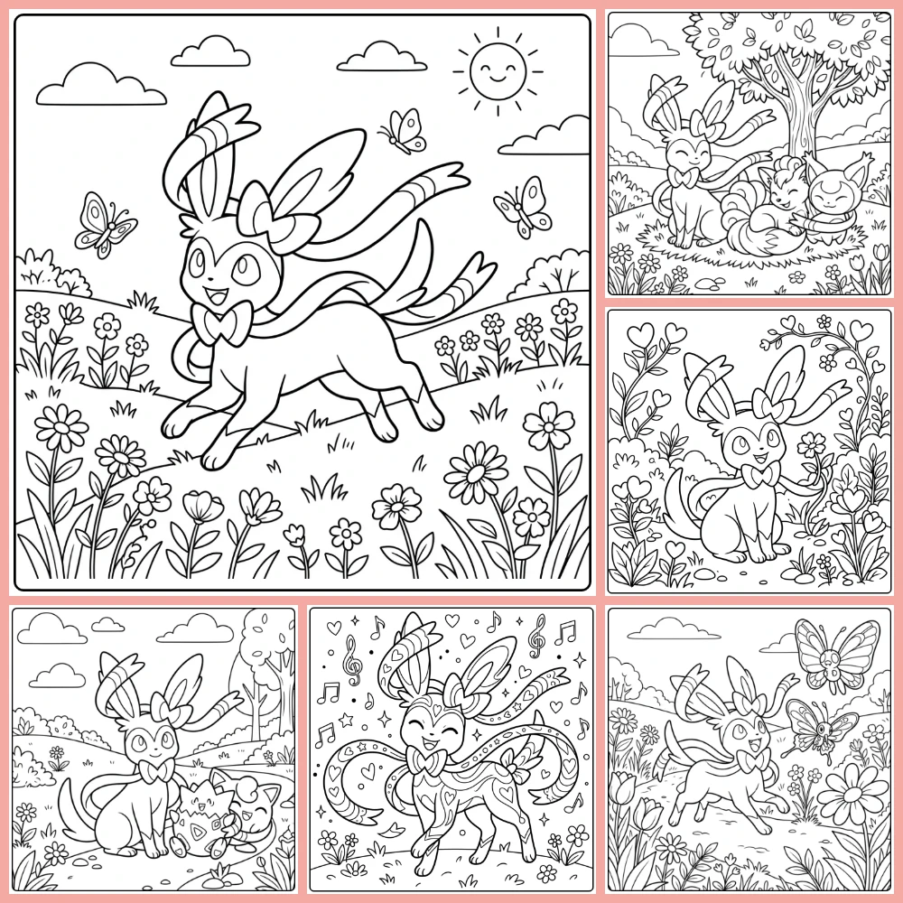 Gratis Sylveon Kleurplaten Om Te Printen PDF