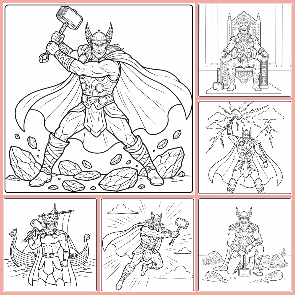 Gratis Thor Kleurplaten Om Te Printen PDF