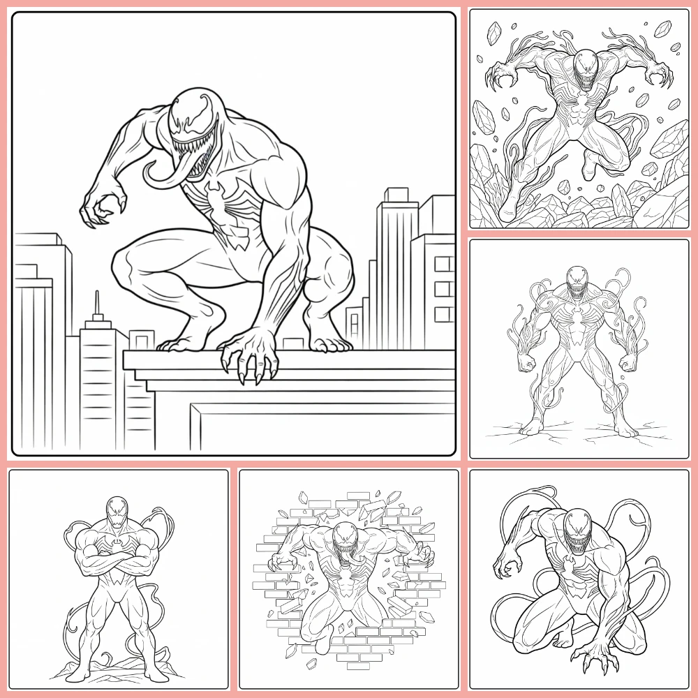 Gratis Venom Kleurplaten Om Te Printen PDF Voor Alle