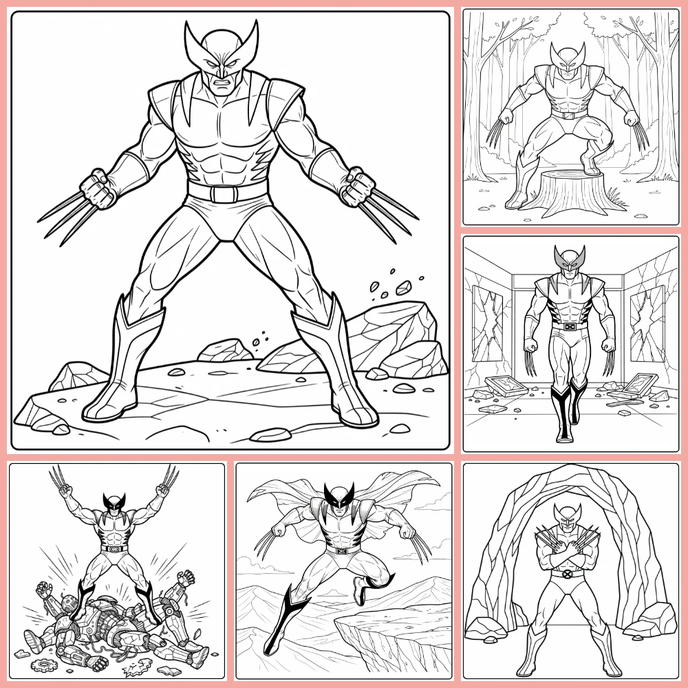 Gratis Wolverine Kleurplaten Om Te Printen PDF