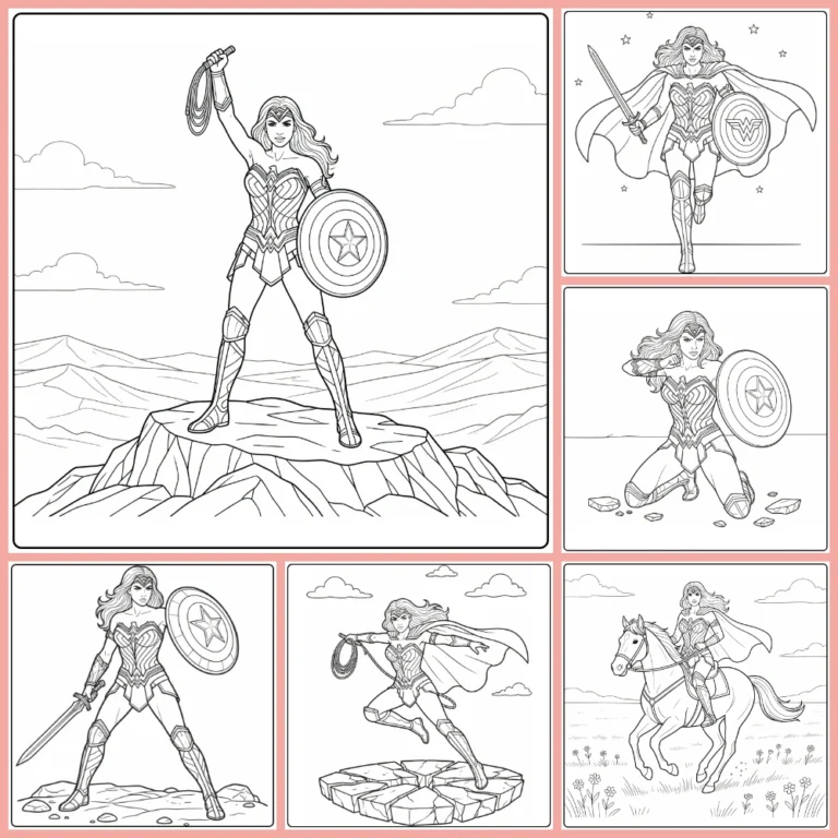 Gratis Wonder Woman Kleurplaten Om Te Printen PDF