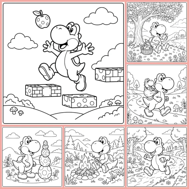 Gratis Yoshi Kleurplaten Om Te Printen PDF