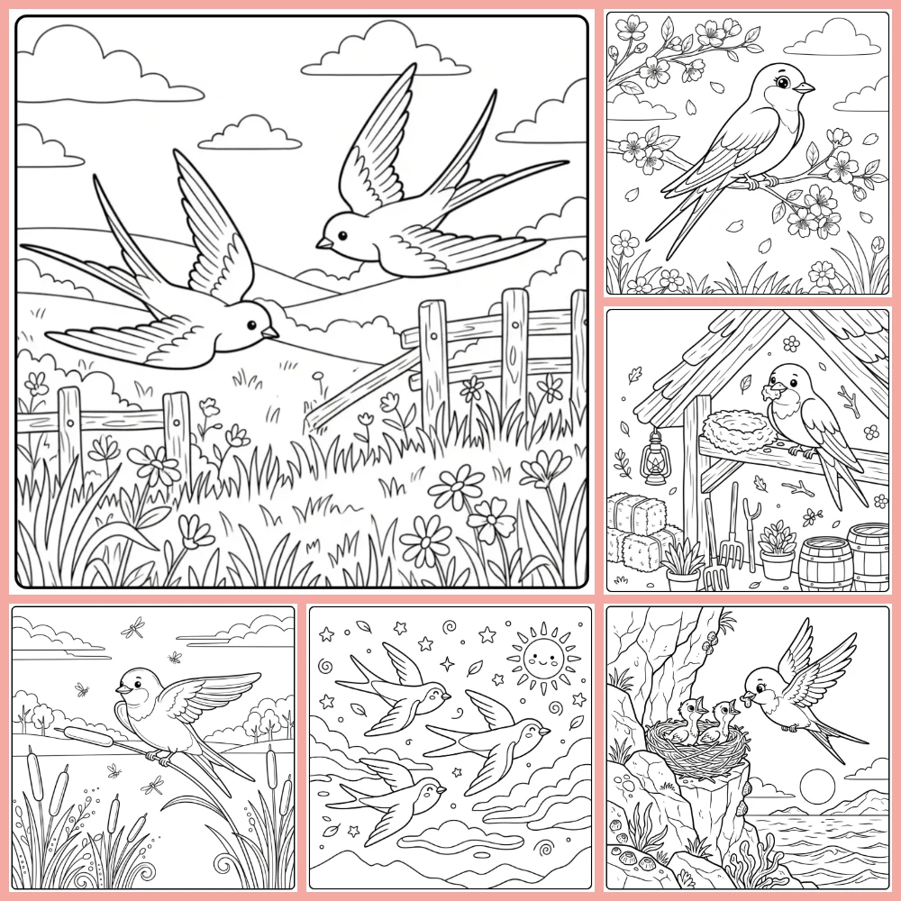 Gratis Zwaluw Kleurplaten Om Te Printen PDF