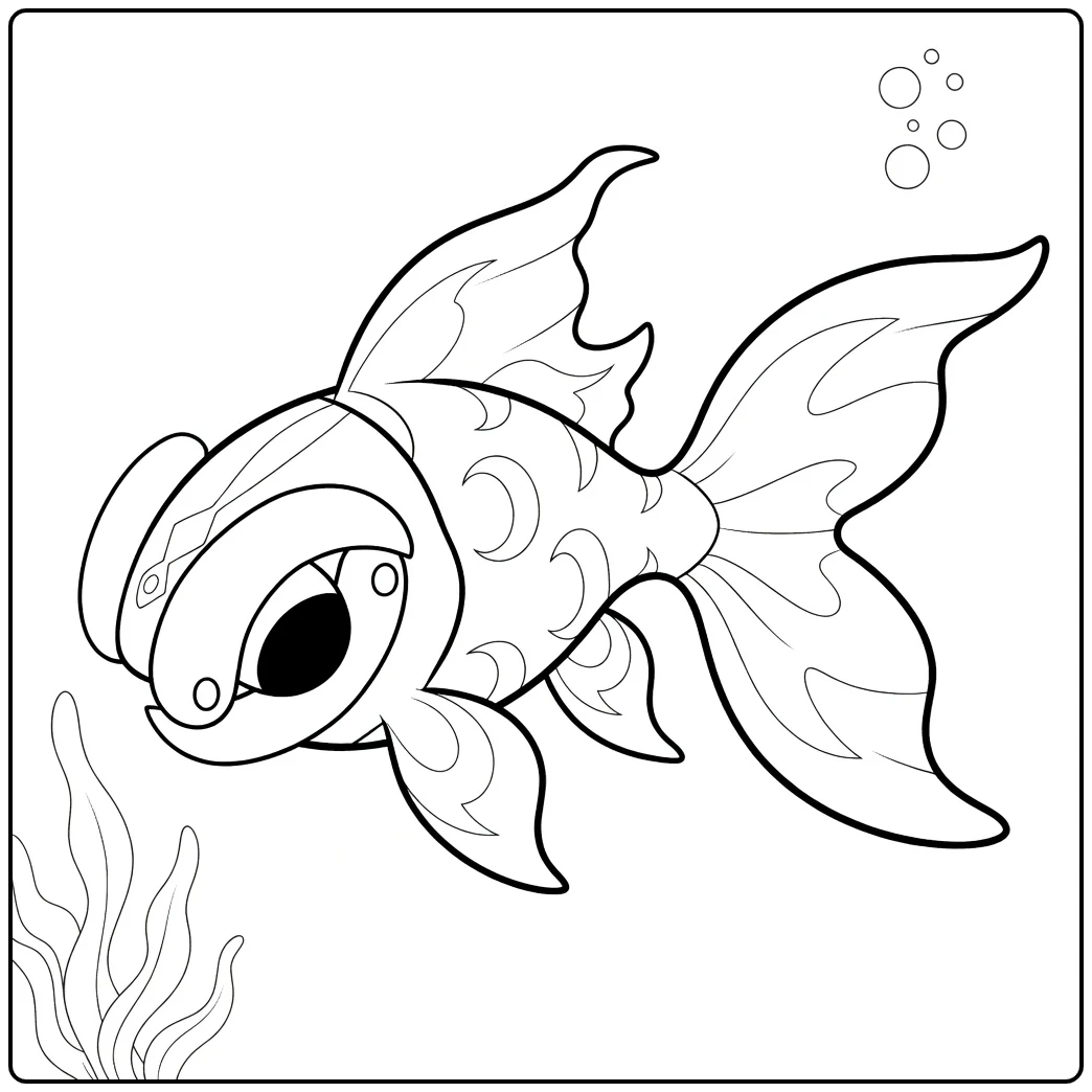 Chi Yu pokemon vuur kleurplaat met bubbels