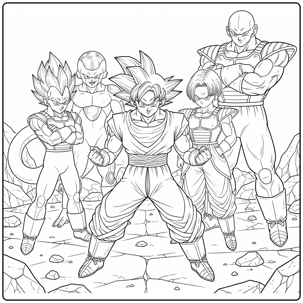 Dragon Ball Super kleurplaat Goku Toernooi van de Macht