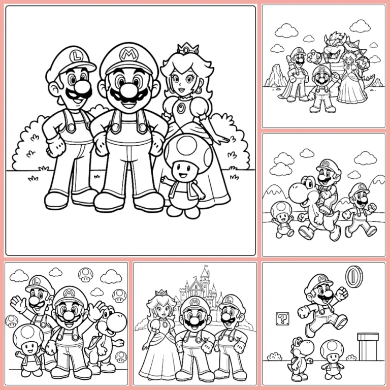 Gratis Mario Kleurplaten Makkelijk Om Te Printen PDF Voor Alle