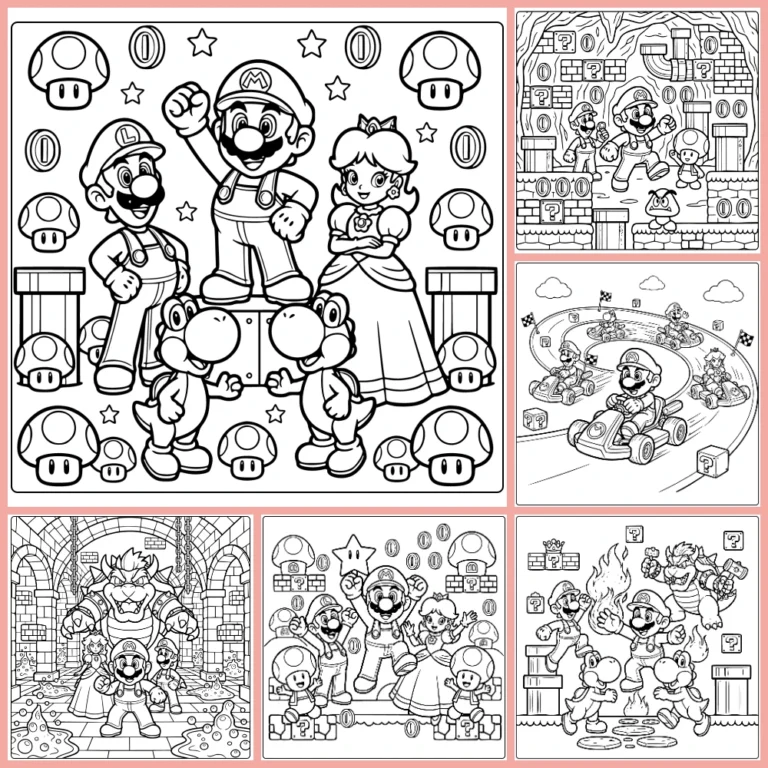 Gratis Mario Kleurplaten Moeilijk Om Te Printen PDF Voor Alle