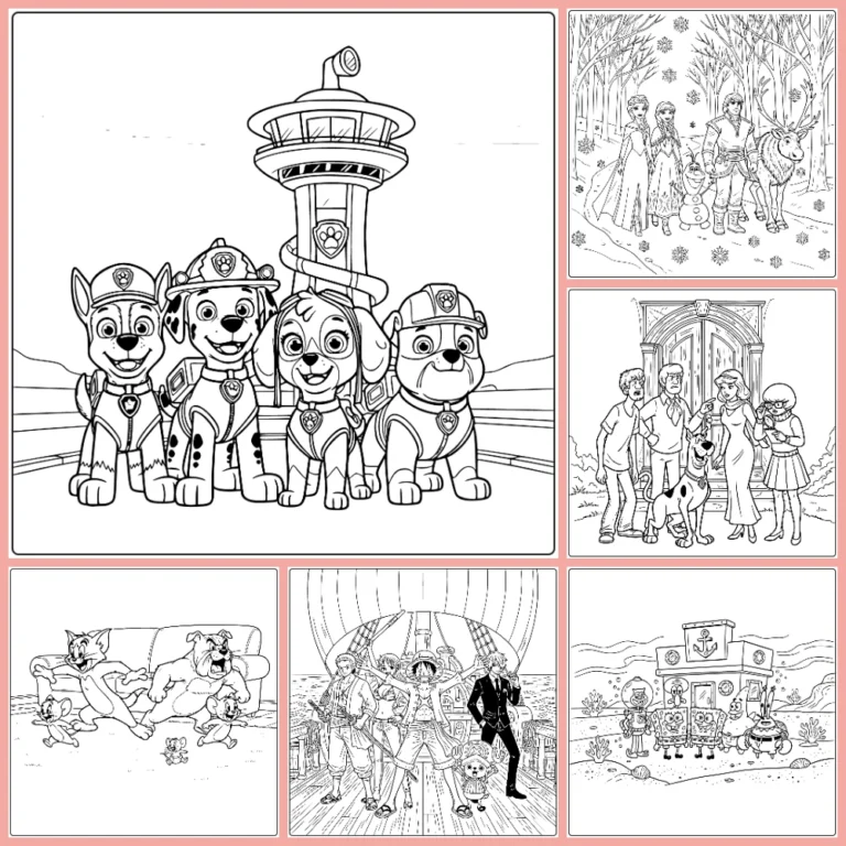 Gratis Cartoon Kleurplaten Om Te Printen PDF Voor Alle