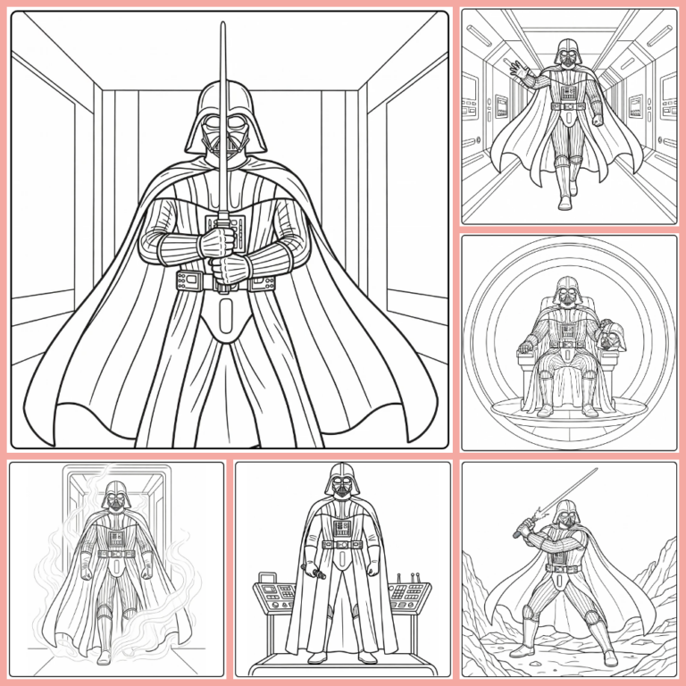 Gratis Darth Vader Kleurplaten Om Te Printen PDF Voor Alle
