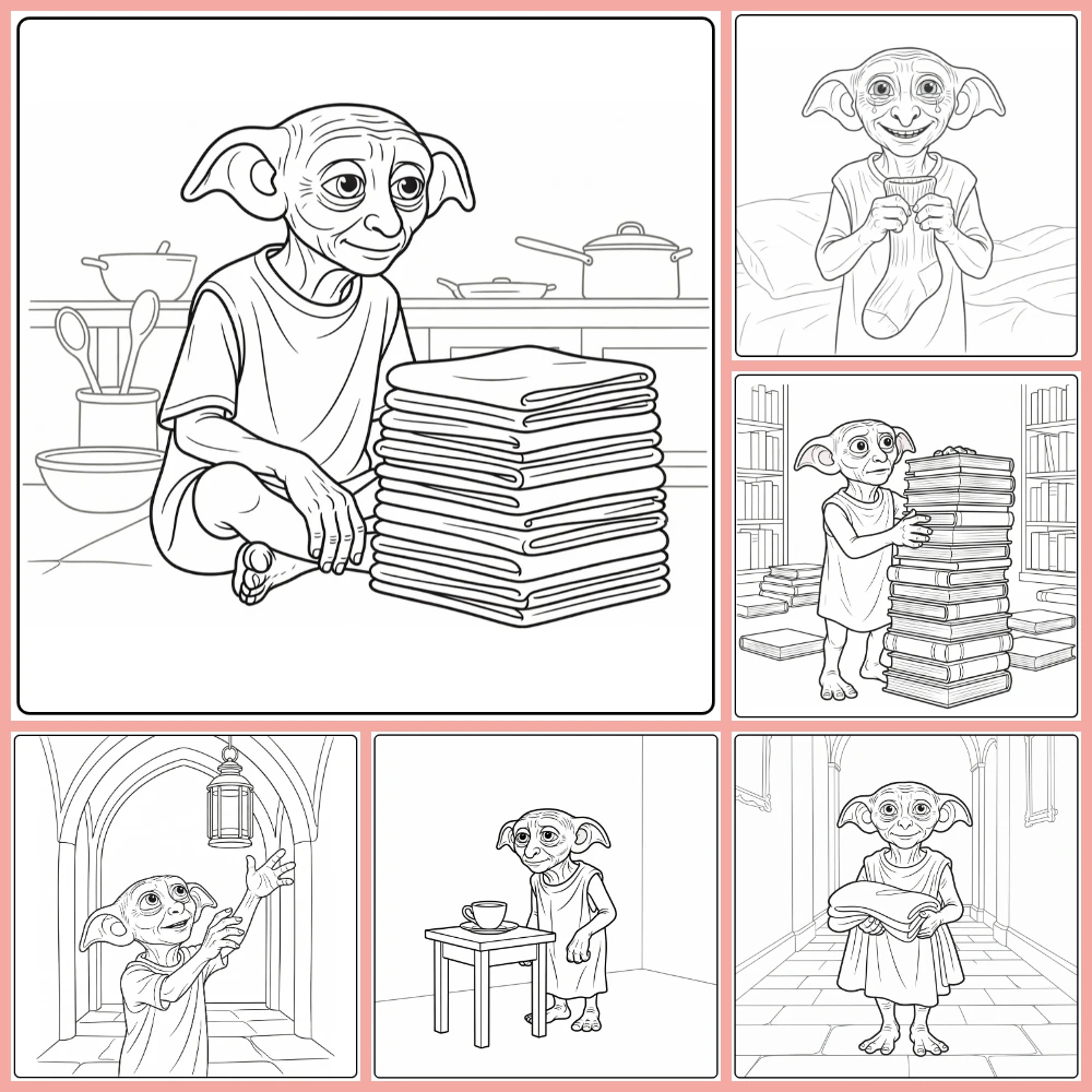 Gratis Dobby Harry Potter Kleurplaten Om Te Printen PDF Voor Alle