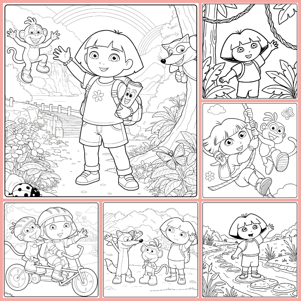 Gratis Dora Kleurplaten Om Te Printen PDF Voor Alle