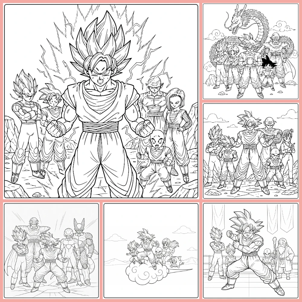 Gratis Dragon Ball Kleurplaten Om Te Printen PDF Voor Alle