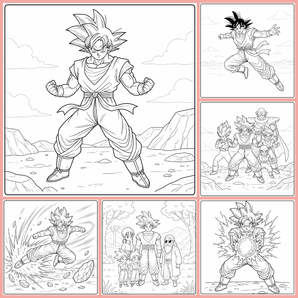 Gratis Goku Kleurplaten Om Te Printen PDF Voor Alle