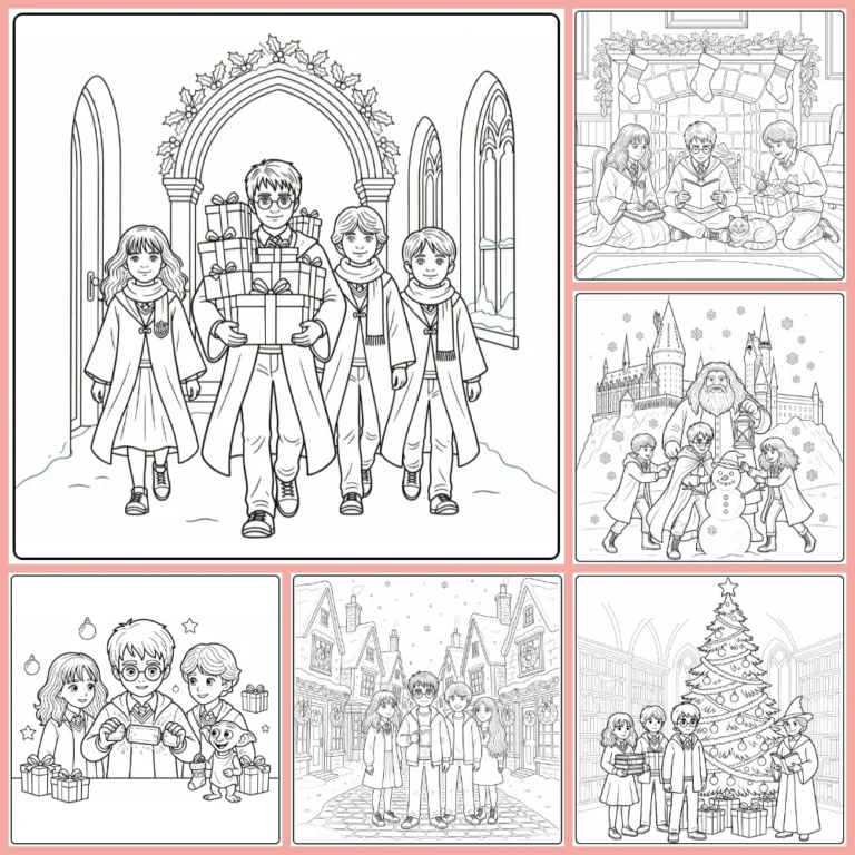 Gratis Harry Potter Kerst Kleurplaten Om Te Printen PDF Voor Alle